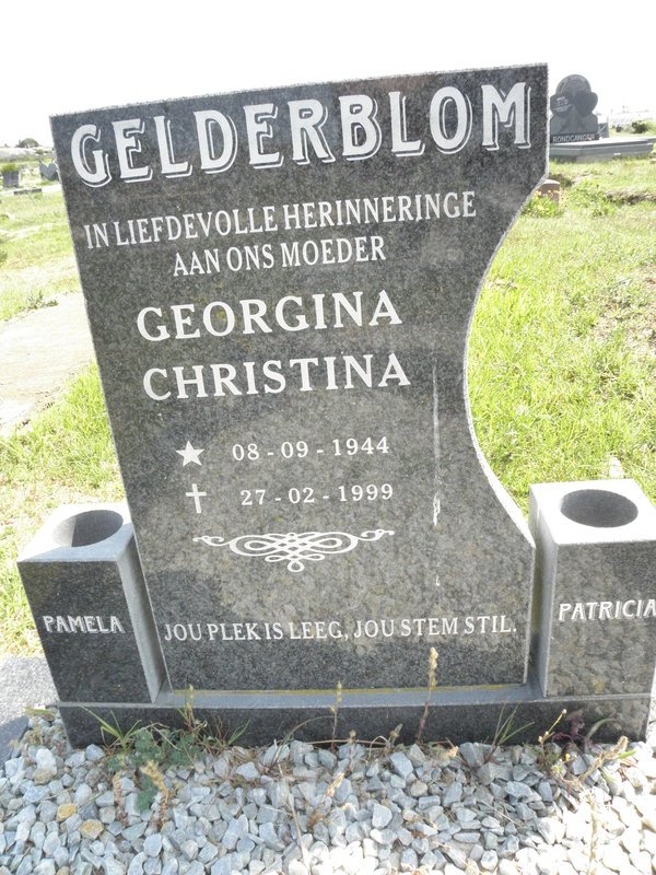 GELDERBLOM Georgina Christina 1944-1999