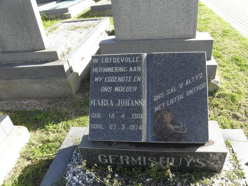 GERMISHUYS Maria Johanna 1910-1974
