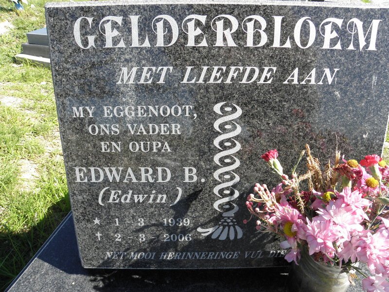 GELDERBLOEM Edward B. 1939-2006