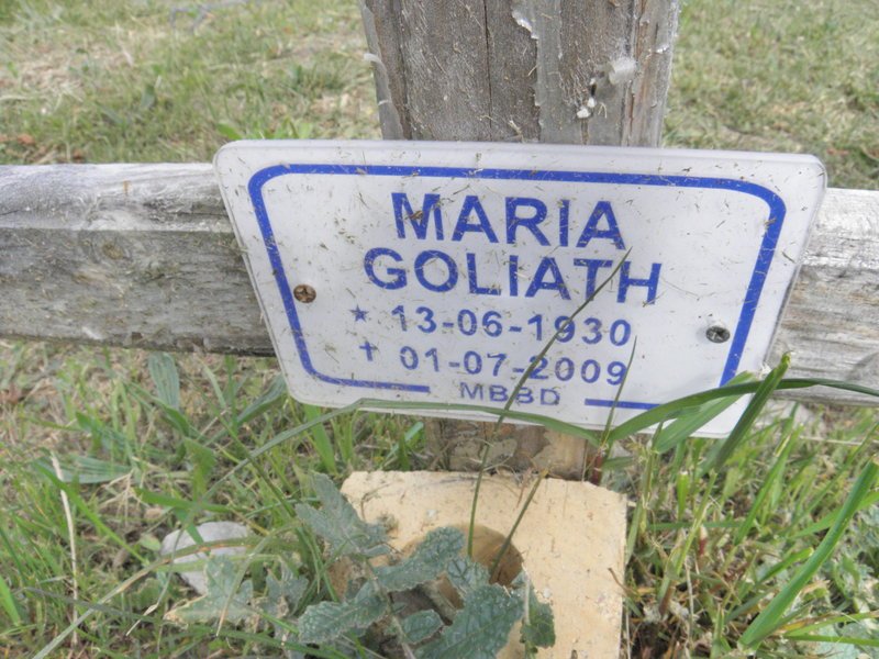 GOLIATH Maria 1930-2009