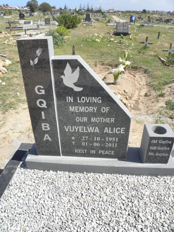 GQIBA Vuyelwa Alice 1951-2011