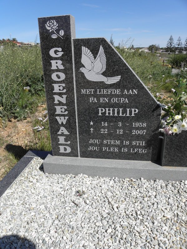 GROENEWALD Philip 1958-2007
