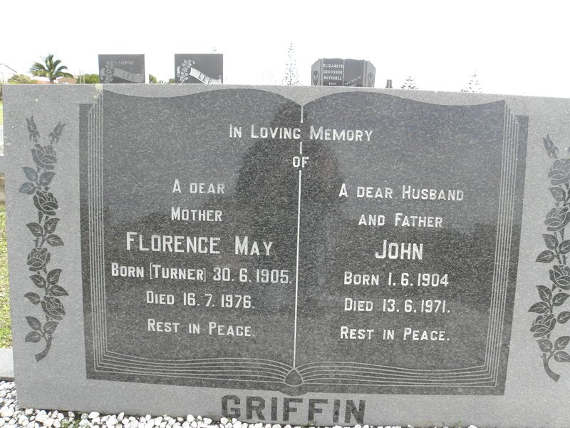GRIFFIN John 1904-1971 &amp; Florence May TURNER 1905-1976