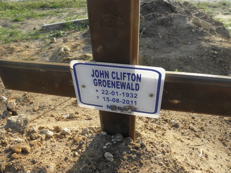 GROENEWALD John Clifton 1932-2011