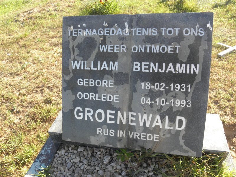 GROENEWALD William Benjamin 1931-1993