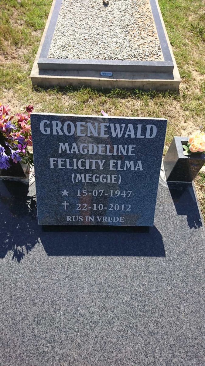 GROENEWALD Magdeline Felicity Elma 1947-2012