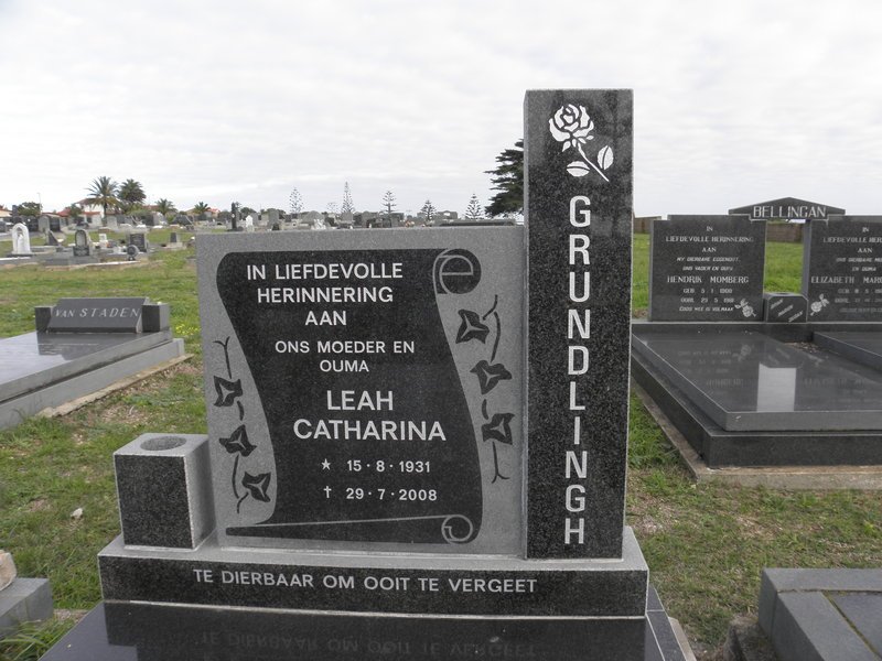 GRUNDLINGH Leah Catharina 1931-2008