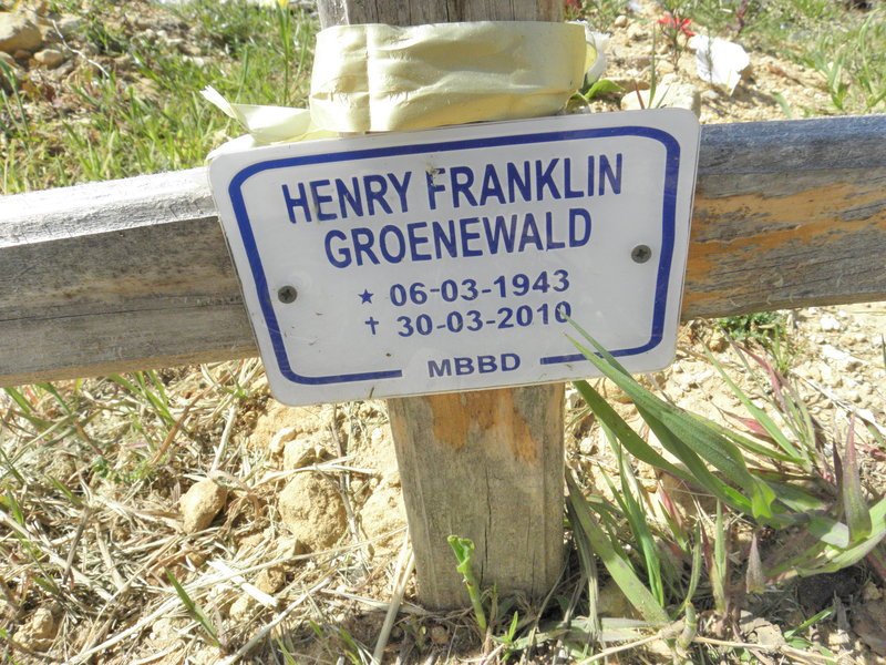 GROENEWALD Henry Franklin 1943-2010