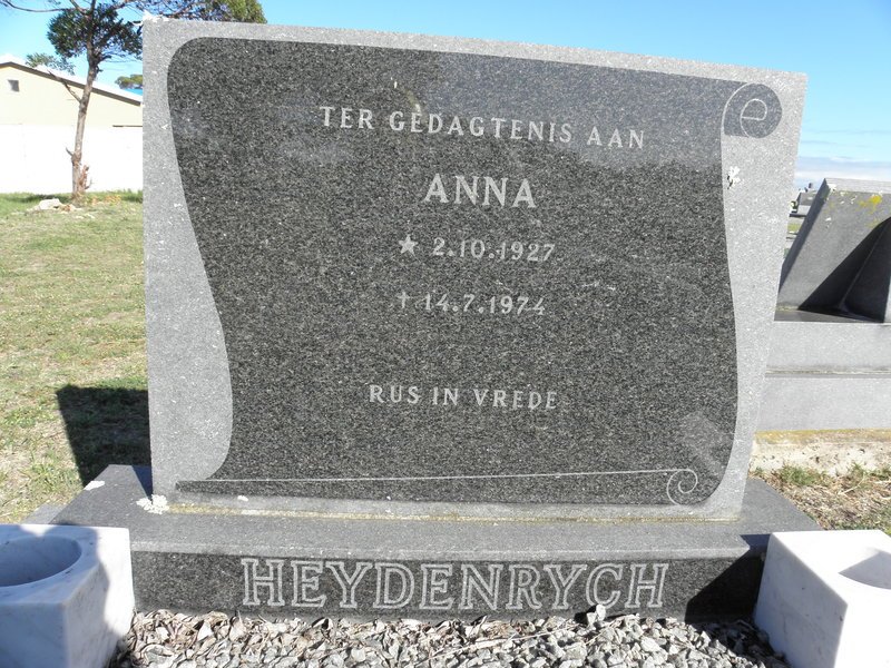 HEYDENRYCH Anna 1927-1974