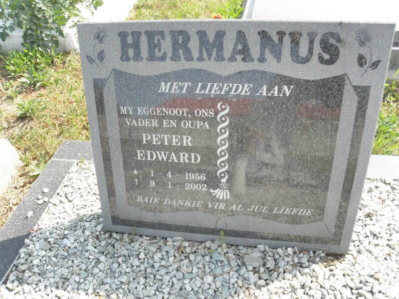 HERMANUS Peter Edward 1956-2002