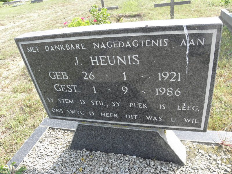 HEUNIS J. 1921-1986