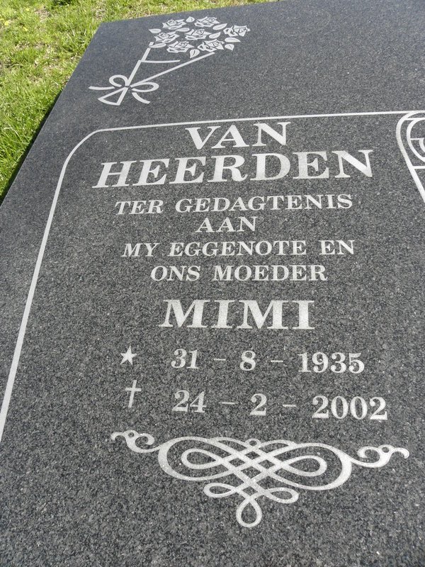 HEERDEN Mimi, van 1935-2002
