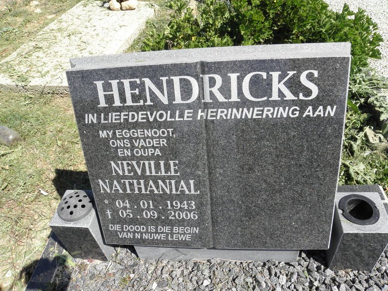 HENDRICKS Neville Nathanial 1943-2006