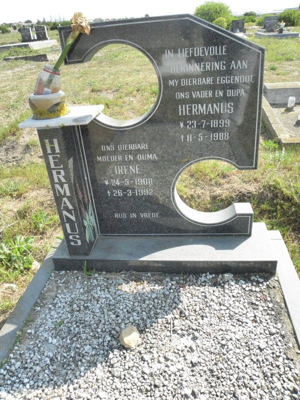 HERMANUS Hermanus 1899-1988 &amp; Irene 1908-1992