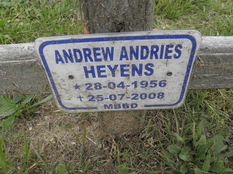 HEYENS Andrew Andries 1956-2008