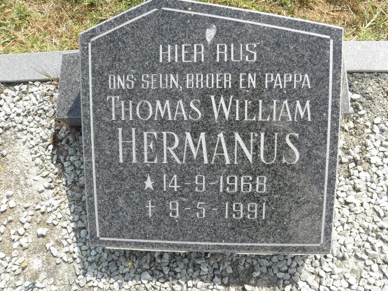 HERMANUS Thomas William 1968-1991