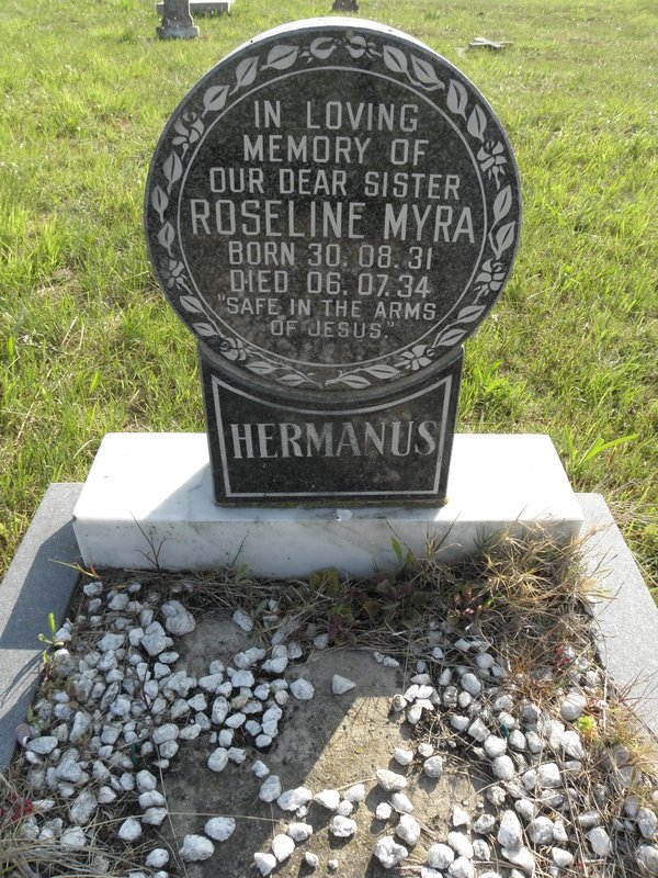 HERMANUS Roseline Myra 1931-1934