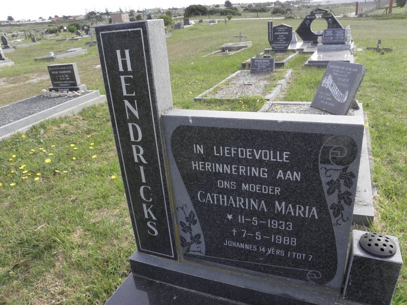 HENDRICKS Catharina Maria 1933-1988