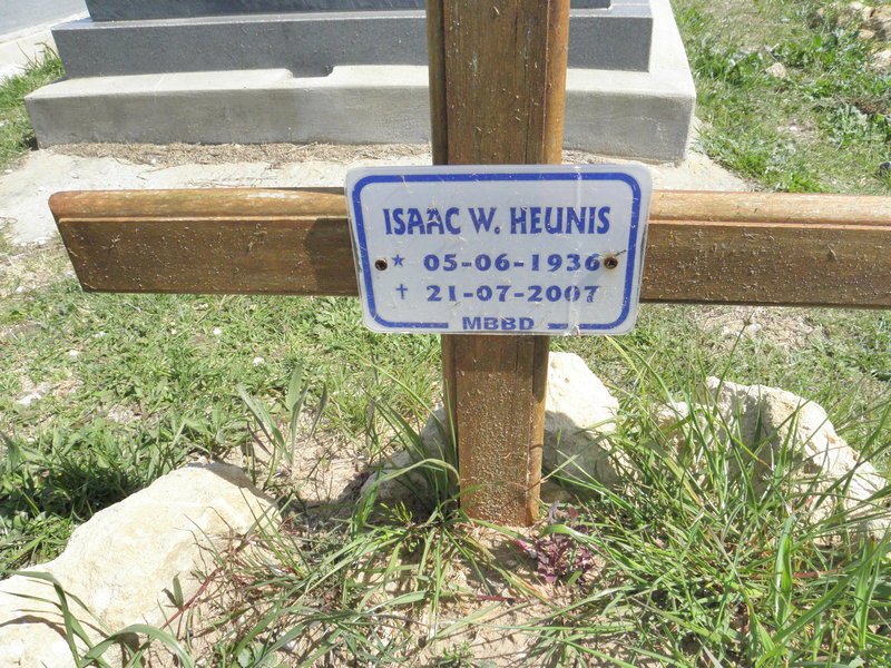 HEUNIS Isaac W. 1936-2007