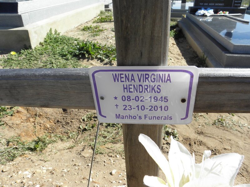 HENDRIKS Wena Virginia 1945-2010