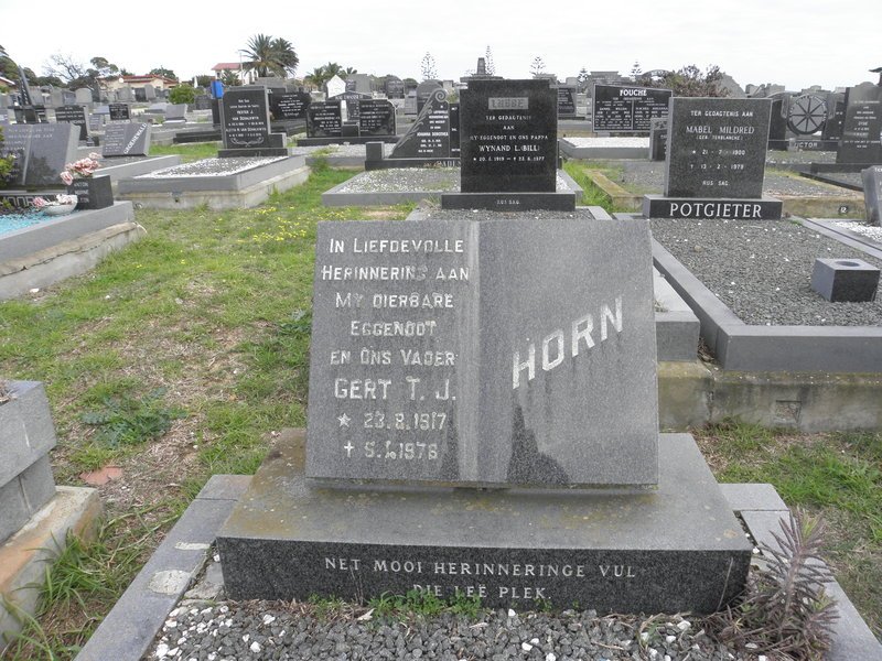 HORN Gert T.J. 1917-1976
