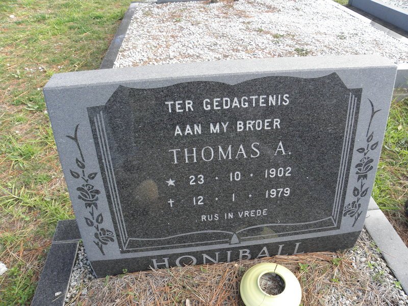HONIBALL Thomas A. 1902-1979
