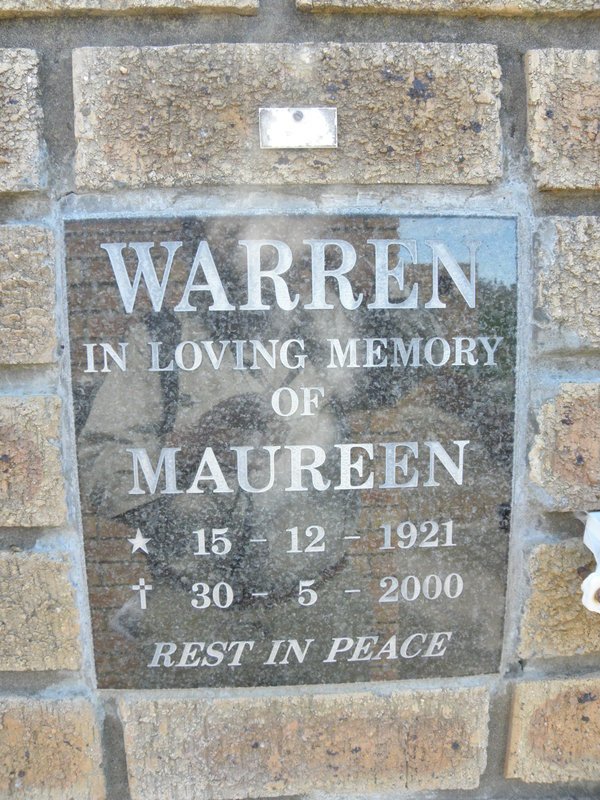 WARREN Maureen 1921-2000