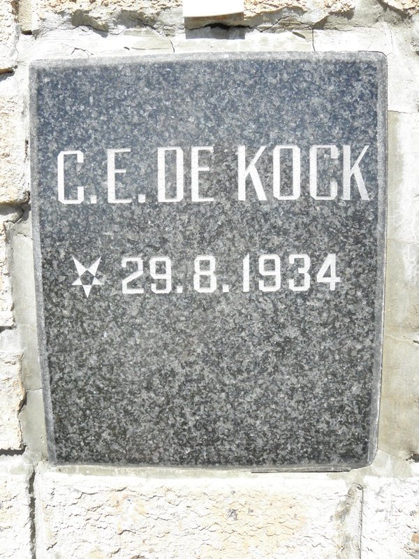 KOCK C.E., de 1934-