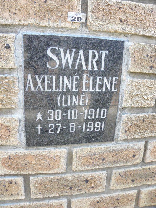 SWART Axeline Elene 1910-1991