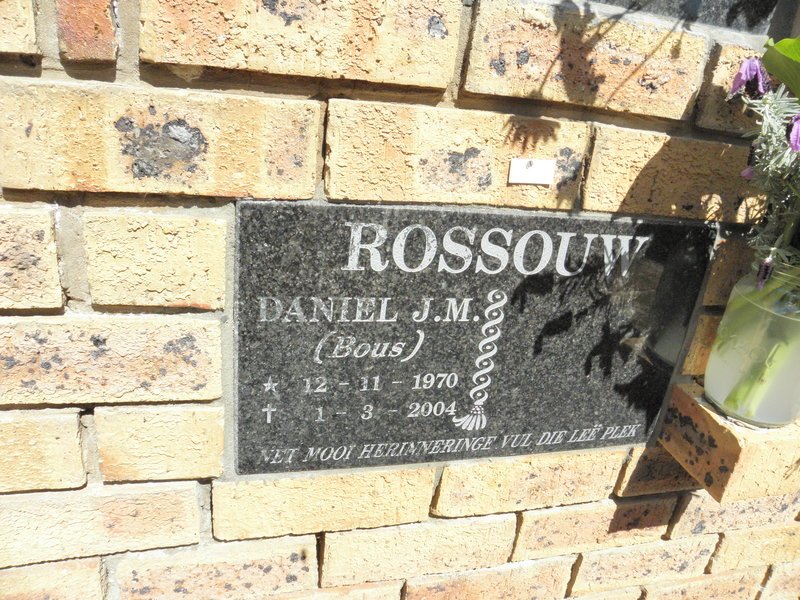 ROSSOUW Daniel J.M. 1970-2004