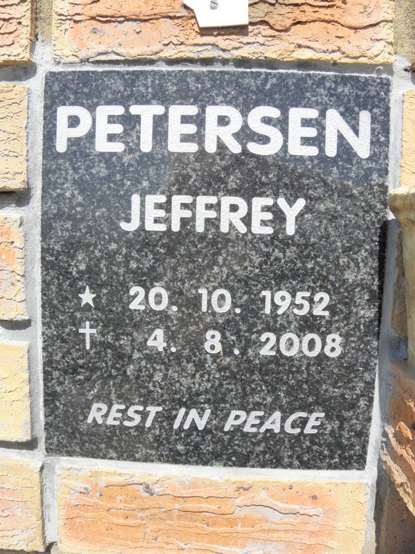 PETERSEN Jeffrey 1952-2008