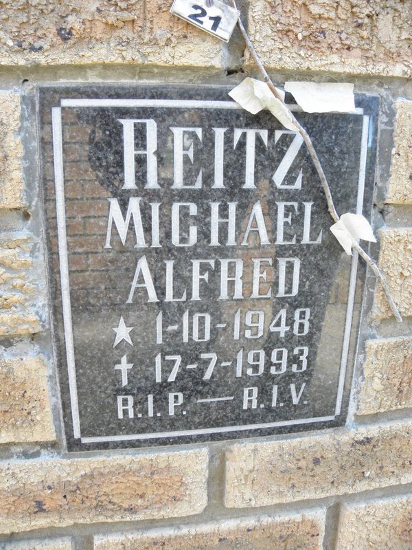 REITZ Michael Alfred 1948-1993