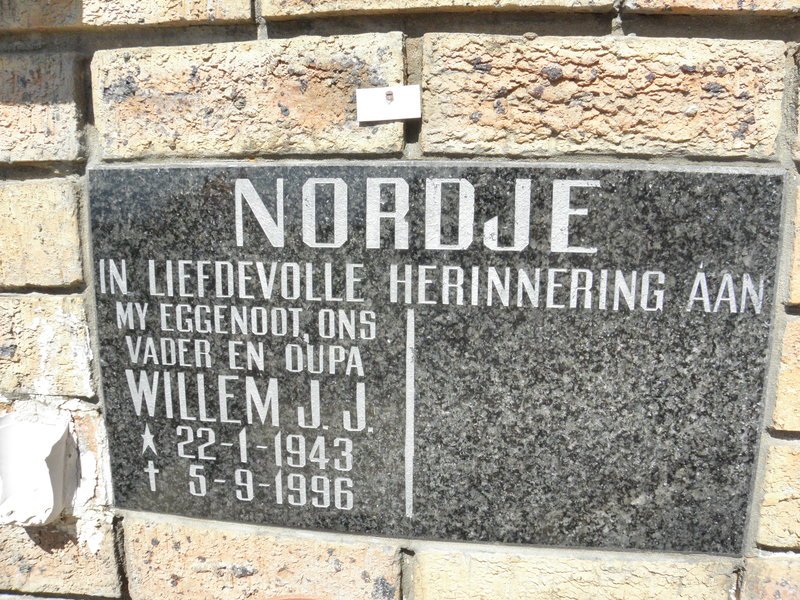 NORDJE Willem J.J. 1943-1996