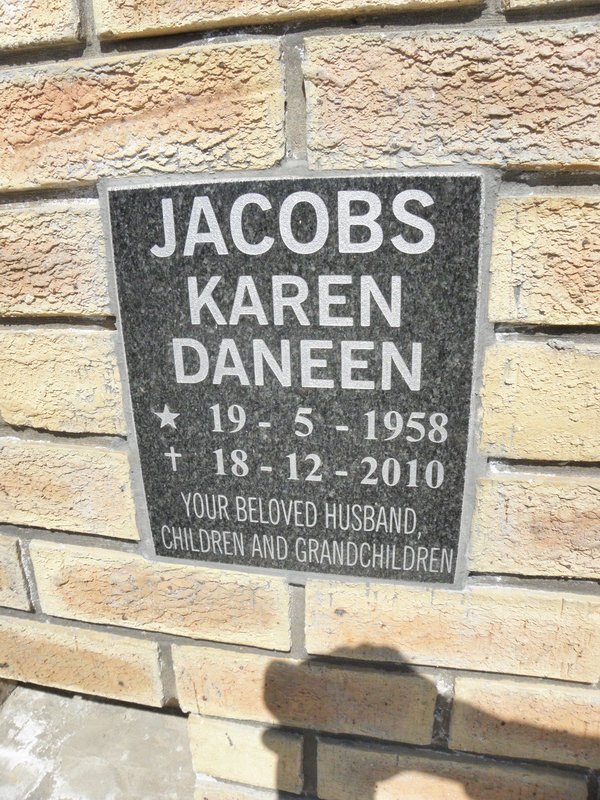 JACOBS Karen Daneen 1958-2010