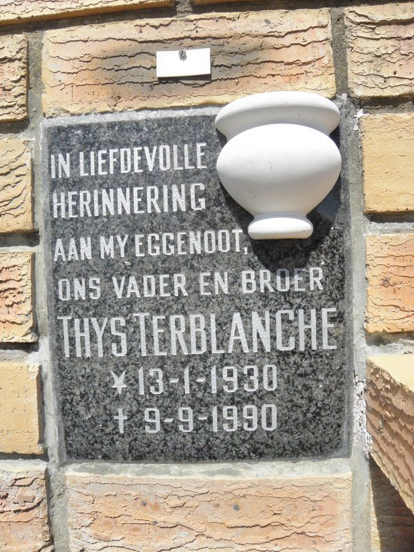 TERBLANCHE Thys 1930-1990