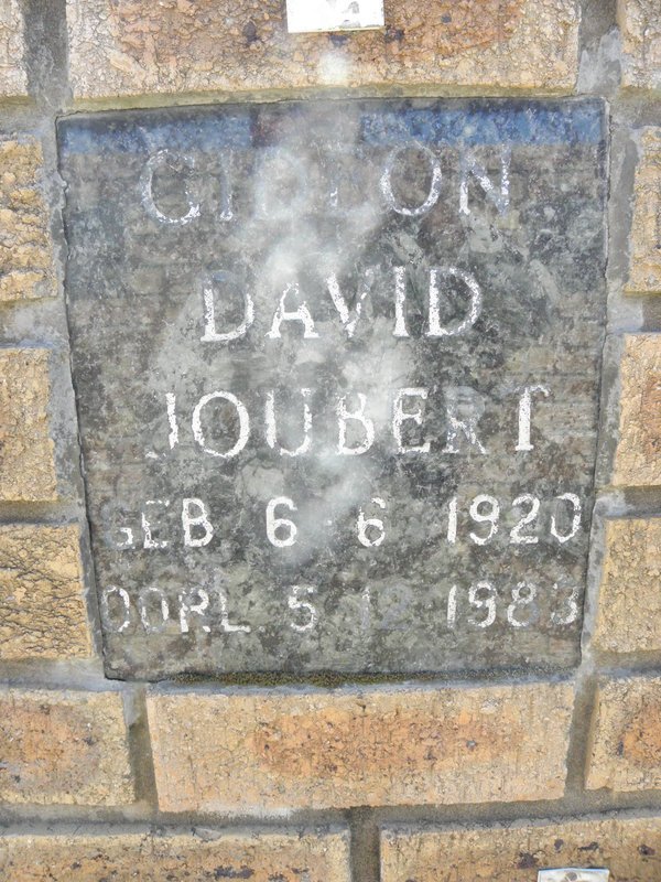 JOUBERT Gideon David 1920-1983