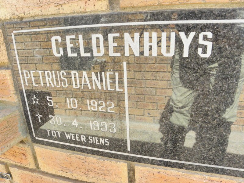 GELDENHUYS Petrus Daniel 1922-1993