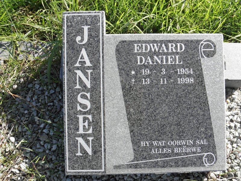 JANSEN Edward Daniel 1954-1998