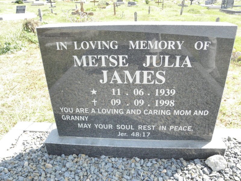 JAMES Metse Julia 1939-1998