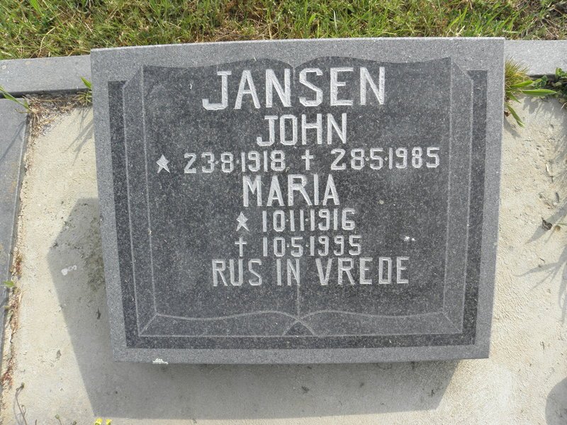 JANSEN John 1918-1985