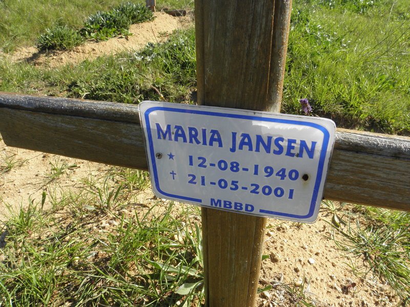 JANSEN Maria 1940-2001
