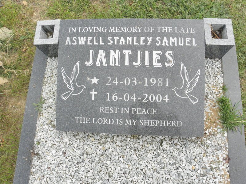 JANTJIES Aswell Stanley Samuel 1981-2004