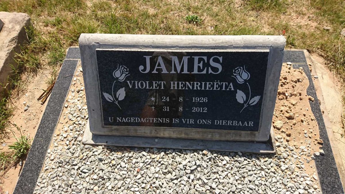 JAMES Violet Henrieëta 1926-2012
