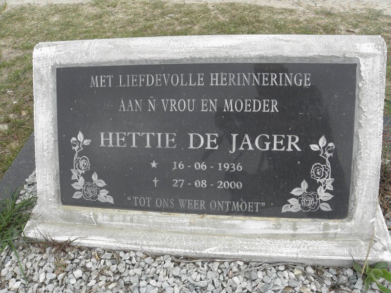 JAGER Hettie, de 1936-2000