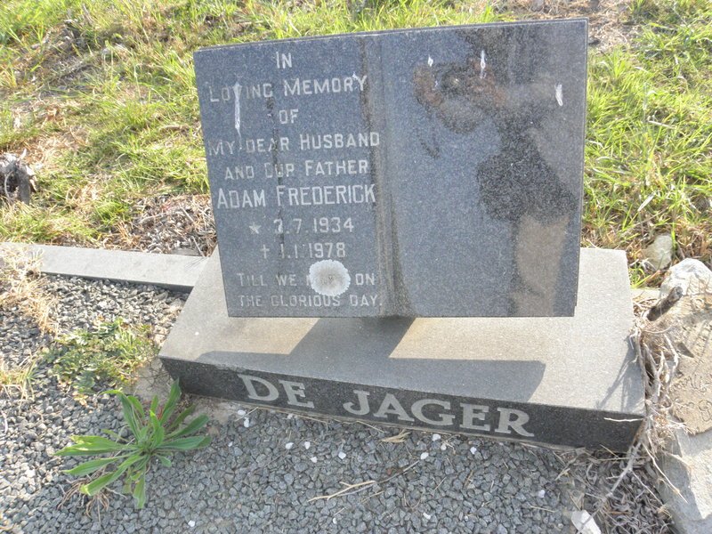 JAGER Adam Frederick, de 1934-1978