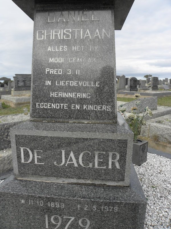 JAGER Daniël Christiaan, de 1899-1979 &amp; Anna 1905-1957