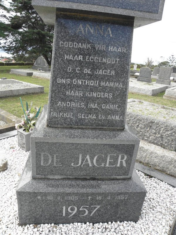 JAGER Anna, de 1905-1957
