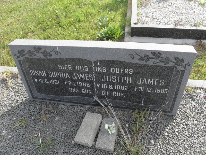 JAMES Joseph 1892-1985 &amp; Dinah Sophia 1901-1986
