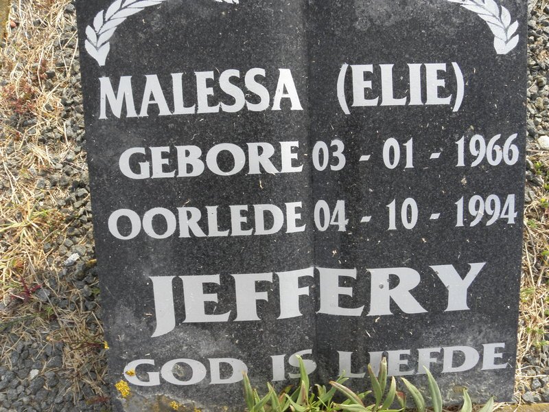 JEFFERY Malessa 1966-1994
