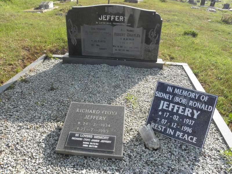 JEFFERY Robert Charles 1896-1972 &amp; Elizabeth Louisa 1895-1979 